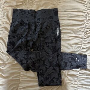 Gymshark Charcoal Camouflage Leggings